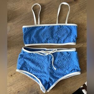 Full Tilt Blue Two Piece Swim Suit